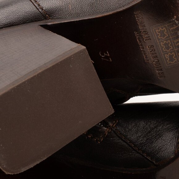 Veronique Branquinho Tall Leather Boots - Brown size 37 - Picture 9 of 12